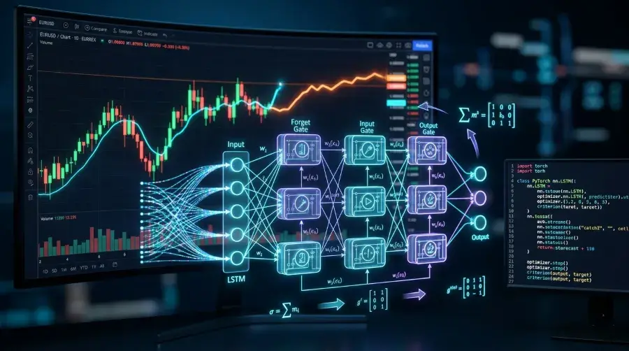 Redes LSTM para Predecir Precios Forex con PyTorch: Guía Completa 2026