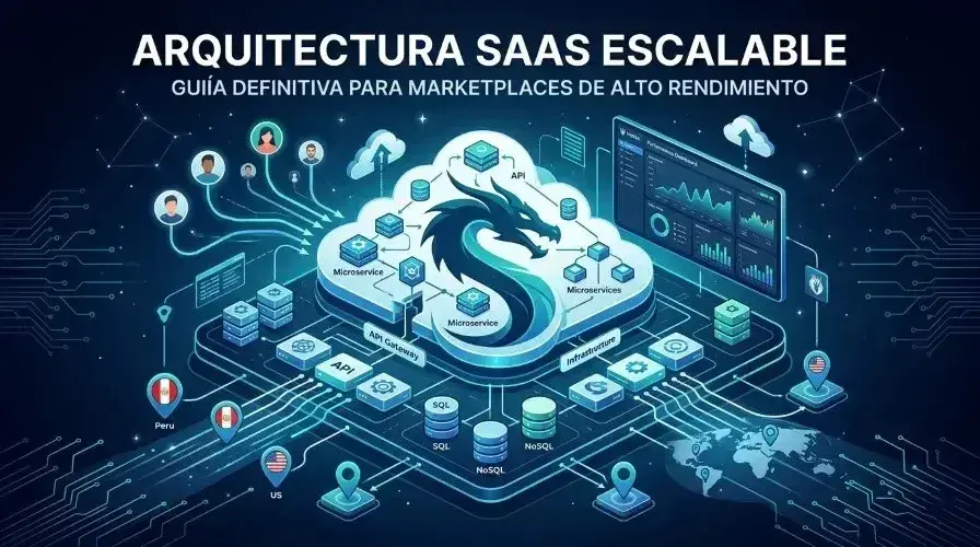 Arquitectura SaaS Escalable: La Guía Definitiva para Marketplaces de Alto Rendimiento